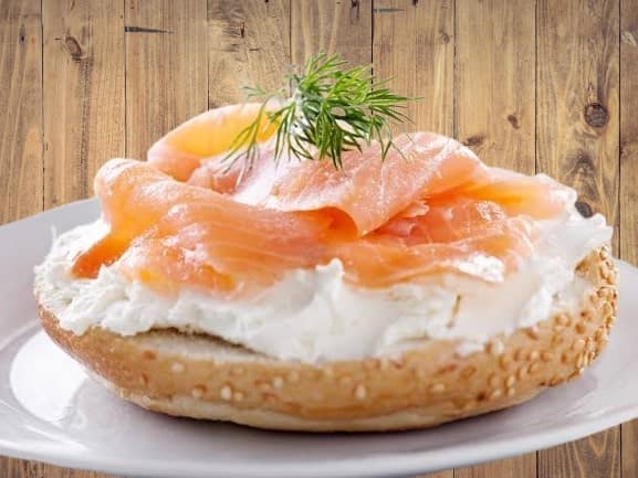 Bagels with Cream Cheese and Lox